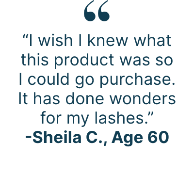 Quotes from users of the Lash Lush 3-in-1 Lash & Brow Serum describing their experiences using the product.